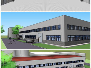 工業產業創意園建筑規劃與SU模型設計資源